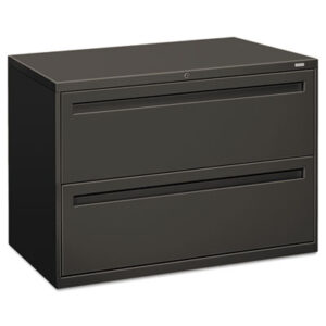 Office Furniture; 42" Wide; 700 Series; Cabinet; Charcoal; Drawer; File Cabinet; File Cabinets; Lateral File; Metal; Two-Drawer; Filing; Systems; Receptacles; Organization; Furniture; Files; Brigade; HON