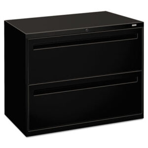 Office Furniture; 36" Wide; 700 Series; Black; Cabinet; Drawer; File Cabinet; File Cabinets; Lateral File; Metal; Two-Drawer; Filing; Systems; Receptacles; Organization; Furniture; Files; Brigade; HON