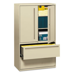 Office Furniture; 42" Wide; 700 Series; File Cabinet; File Cabinets; Lateral File; Metal; Putty; Steel; Storage Cabinet; Storage File; Filing; Systems; Receptacles; Organization; Furniture; Files; Brigade; HON