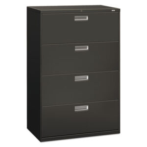 Office Furniture; 36" Wide; 4-Drawer; 600 Series; Cabinet; Charcoal; File Cabinet; File Cabinets; File Cabinets & Accessories; Four; Furniture; Lateral File; Lateral