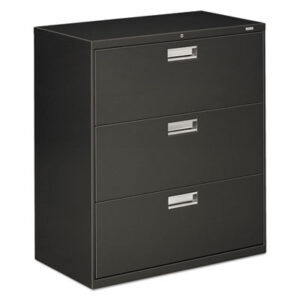 Office Furniture; 3-Drawer; 36" Wide; 600 Series; Cabinet; Charcoal; File Cabinet; File Cabinets; File Cabinets & Accessories; Furniture; Lateral File; Lateral