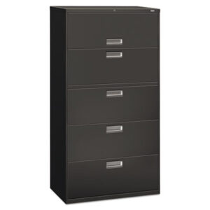 Office Furniture; 36" Wide; 5-Drawer; 600 Series; Cabinet; Charcoal; File Cabinet; File Cabinets; File Cabinets & Accessories; Five; Furniture; Lateral Files; Lateral