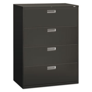 Office Furniture; 4-Drawer; 42" Wide; 600 Series; Cabinet; Charcoal; File Cabinet; File Cabinets; File Cabinets & Accessories; Four; Furniture; Lateral Files; Lateral