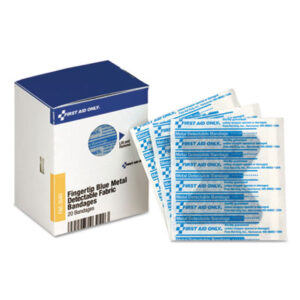 Adhesive; Blue; Metal Detectable; Metal-Detectable; First-Aid; Medical; Compresses; Dressings; Coverings; Wounds; Doctors