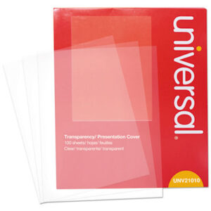 Universal; Transparency; Transfilm; Transparency Film; Binding Cover; Transparent Cover; Binding System Cover; Covers; Poly Cover; Laser Printer Transparency; Copier Transparency
