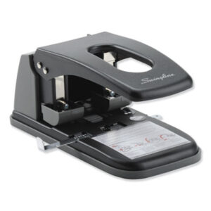 (SWI74190)SWI 74190 – 100-Sheet High Capacity Two-Hole Punch, Fixed Centers, 9/32" Holes, Black/Gray by ACCO BRANDS, INC. (1/EA)