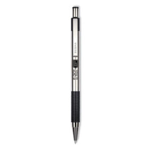 Ballpoint; Ballpoint Pen; Black Ink; F-301; Pen; Pens; Stainless Steel/Black Barrel; ZEBRA;Writing Equipment