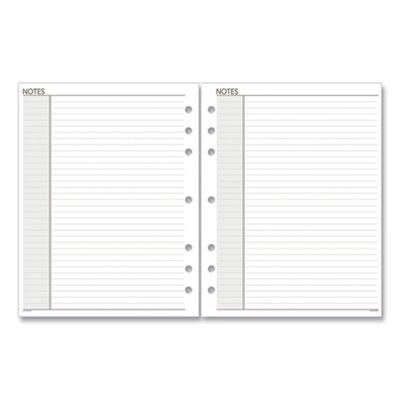 (AAG011200)AAG 011200 – Lined Notes Pages for Planners/Organizers, 8.5 x 5.5, White Sheets, Undated by AT-A-GLANCE (1/EA)