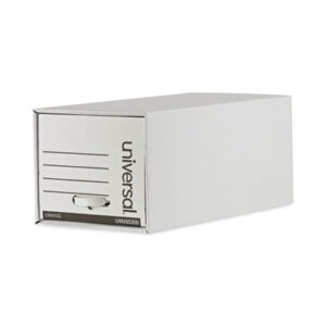 (UNV85300)UNV 85300 – Heavy-Duty Storage Drawers, Letter Files, 14" x 25.5" x 11.5", White, 6/Carton by UNIVERSAL OFFICE PRODUCTS (6/CT)