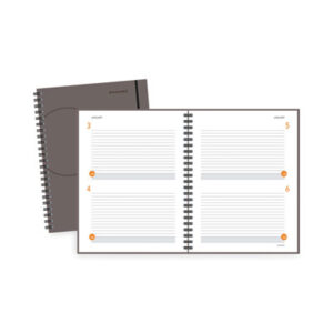 (AAG80620430)AAG 80620430 – Plan. Write. Remember. Planning Notebook Two Days Per Page , 11 x 8.38, Gray Cover, Undated by AT-A-GLANCE (1/EA)