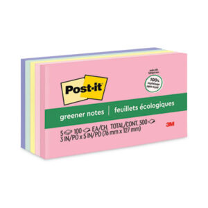 3 x 5; 3M; 3M Post-It; 3M Post-It Notes; Assorted Colors; Note Pads; Notes; Pads; Pastel; POST-IT; Post-It Notes; Recycled; Recycled Products; Self-Stick; Self-Stick Note; Tabs; Stickers; Bookmarks; Tags; Memos; Stationery; Desktop; Sticky Notes