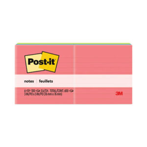 3M; 3M Post-It; 3M Post-It Notes; Lined; Neon; Neon Lined Notes; Note Pads; Notes; Pads; POST-IT; Post-It Notes; Ruled; Self-Stick; Self-Stick Note; Tabs; Stickers; Bookmarks; Tags; Memos; Stationery; Desktop; Sticky Notes