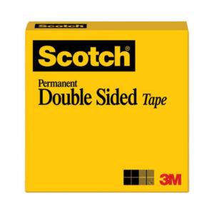 (MMM665121296)MMM 665121296 – Double-Sided Tape, 3" Core, 0.5" x 36 yds, Clear by 3M/COMMERCIAL TAPE DIV. (1/RL)