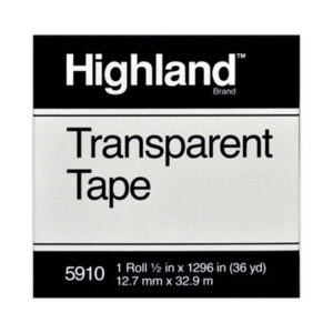 Transparent Tape; Art & Drafting; Art Supplies; Classroom; Tape; Adhesive; Adhesives; Affixers; Arts; Crafts; Schools; Education; Desktop; Mailroom