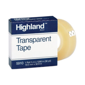 Transparent Tape; Art & Drafting; Art Supplies; Classroom; Tape; Adhesive; Adhesives; Affixers; Arts; Crafts; Schools; Education; Desktop; Mailroom