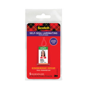 Scotch; 3M; Glossy; Laminating; Laminating Adhesive; Laminating Pouches; Luggage Tags; Protector; Self-Laminating Pouches; Self-Sealing; Type G; Sleeves; Overlays; Veneers; Finishes; Coatings