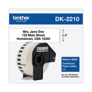 Continuous Labels; Label Maker Labels; Labelmaker Labels; White Paper; Identifications; Classifications; Stickers; Shipping; Receiving; Mailrooms; Brother