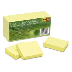 100% Recycled Yellow 1 1/2 x 2 Self-Stick Notes; Notes; Recycled; Recycled Products; REDI-TAG; Self-Adhesive; Self-Stick; Tabs; Stickers; Bookmarks; Tags; Memos; Stationery; Desktop; Sticky Notes;diverse iD;DIVERSE ID;Diverse iD;Minority Company;Minority Business Enterprise