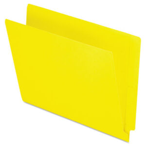 Double-Ply; End Tab; End Tab File Folder; End Tab Folder; Folders; Letter Size; Open Shelf; PENDAFLEX; Recycled Product; Shelf Filing; Straight Cut; Yellow; Sleeves; Sheaths; Shells; Ordering; Storage; Files