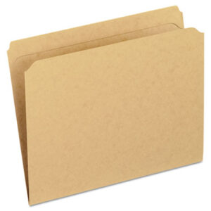 Dark Brown Kraft; Double-Ply Top; File Folder; File Folders; Letter Size; PENDAFLEX; Recycled Product; Straight Cut Tab; Sleeves; Sheaths; Shells; Ordering; Storage; Files