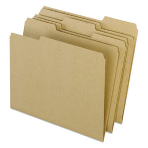 1/3 Cut; EARTHWISE; File Folders; Letter Size; Natural; PENDAFLEX; Recycled Product; Standard File Folders; Sleeves; Sheaths; Shells; Ordering; Storage; Files