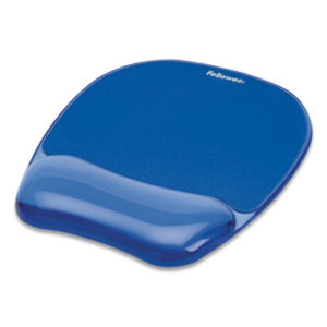 Blue; Computer; Computer Wrist Support; FELLOWES; Gel Crystals; Gel Filled; Keyboard; Mouse; Mouse Pads; Pad; Rests; Support; Wrist Rests; Mats; Desktop; Computers; Ergonomics; Carpal Tunnel Syndrome