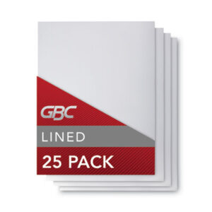 25 Pieces per Pack; Binding; Binding Machines & Supplies; Binding System Report Covers; Binding Systems; Comb Binder Report Cover; Comb Binding; Comb Binding Systems; Comb/Wire Binding Systems; Cover; GBC; Machines & Supplies; Report; Report Cover; Spiral Binding Supplies; Wire Binding Systems; Clear; Premium Plus; Reports; Book; Jackets; Hand-outs; Publishing binding supplies; binding cover; Swingline GBC