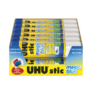 UHU; 1.41 oz.; Acid-Free; Adhesives; Craft Supplies; Drafting/Drawing; Glue & Adhesives; Glue Stick; Glue Sticks; Glue Sticks & Pens; Nontoxic; SAUNDERS; UHU Adhesive; UHU Glue; Washable; Color Glue; Purple Glue; Bonding; Affixers; Hobbies; Crafts; Education; Teachers; Classroom; Art