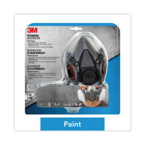 (MMM6111PA1A)MMM 6111PA1A – Half Facepiece Paint Spray/Pesticide Respirator, Small by 3M/COMMERCIAL TAPE DIV. (1/EA)