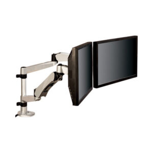 Mounting; Mounting Arm; Computer Mounting Arm; Dual Arm Mount; Monitor; Monitor Mount; Hardware; Set-up; Systems; Electronics; Audio Visual Equipment