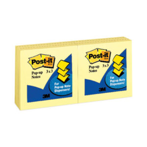 3M; 3M Post-It; 3M Post-It Notes; Canary Yellow; Note Pads; Notes; Pads; Pop-Up Note; Pop-Up Refill Pad; POST-IT; Post-It Notes; Refill; Self-Stick Note; Tabs; Stickers; Bookmarks; Tags; Memos; Stationery; Desktop; Sticky Notes