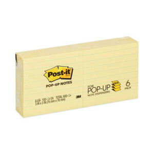 3M; 3M Post-It; 3M Post-It Notes; Canary Yellow; Note Pads; Notes; Pads; Pop-Up Note; Pop-Up Refill Pad; POST-IT; Post-It Notes; Refill; Ruled; Self-Stick Note; Tabs; Stickers; Bookmarks; Tags; Memos; Stationery; Desktop; Sticky Notes