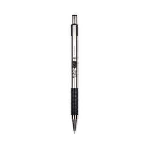 Ballpoint; Ballpoint Pen; Black Ink; F-301; Pen; Pens; Stainless Steel/Black Barrel; ZEBRA;Writing Equipment