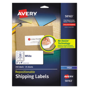 Address; Shipping; Labels; Identifications; Classifications; Stickers; Receiving; Mailrooms; AVERY