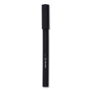 (TUD24377030)TUD 24377030 – Quick Dry Gel Pen, Stick, Fine 0.5 mm, Black Ink, Black Barrel, Dozen by TRU RED (12/DZ)