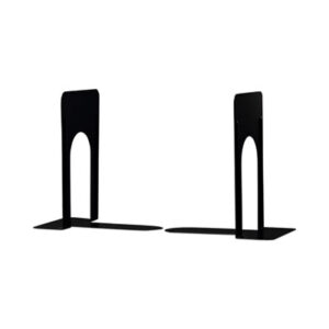 (UNV54091)UNV 54091 – Economy Bookends, Standard, 5.88 x 8.25 x 9, Heavy Gauge Steel, Black, 1 Pair by UNIVERSAL OFFICE PRODUCTS (2/PR)