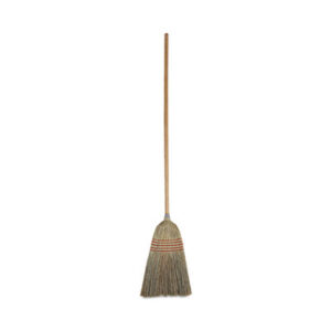 Broom; Brooms; Corn Fiber Parlor Broom; Parlor Broom; Boardwalk; Janitorial; Cleaning; Maintenance; Sweeping; Clean-Up; Floors