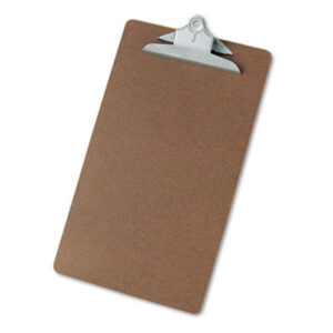 (UNV40305)UNV 40305 – Hardboard Clipboard, 1.25" Clip Capacity, Holds 8.5 x 14 Sheets, Brown by UNIVERSAL OFFICE PRODUCTS (1/EA)