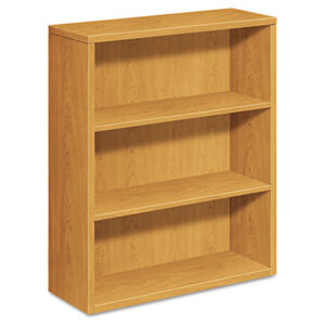 Office Furniture; Book; Book Shelf; Book Shelves; Bookcase; Bookcases; Furniture Shelf; Office Furniture; 10500 Series; Racks; Ledges; Trestles; Furniture; Books; Laminate; Office Suites; Harvest; Medium Oak; Oak; HON