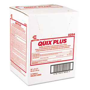 Quix Plus Disinfecting Towels; Sponges; Swabs; Cloths; Towelettes; Drying Materials; Jan/San; Janitorial; Maintenance; Cleaning