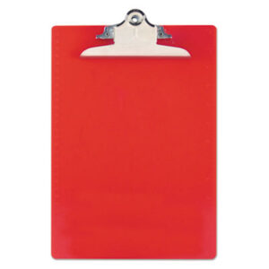 Board; Clip; Clipboard; Clipboards; Letter Size; Plastic; Recycled; Recycled Product; Red; SAUNDERS; Writing; Surfaces; Clampboards; Notations; Inspections