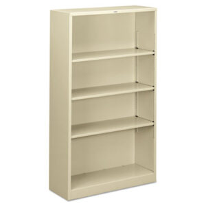 Office Furniture; Book; Book Shelf; Book Shelves; Bookcase; Bookcases; Four-Shelf; Furniture; Metal; Putty; Shelf; Racks; Ledges; Trestles; Books; Adjustable shelves; HON