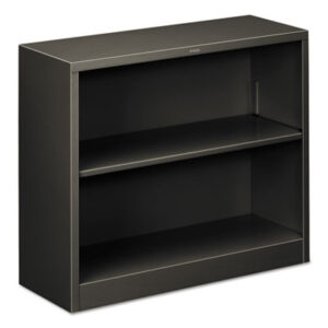 Office Furniture; Book; Book Shelf; Book Shelves; Bookcase; Bookcases; Charcoal; Furniture; Metal; Shelf; Two-Shelf; Racks; Ledges; Trestles; Books; Adjustable shelves; HON