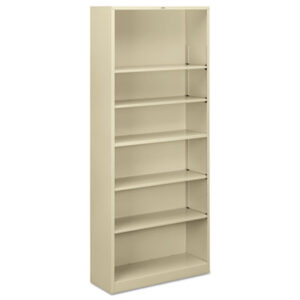 Office Furniture; Book; Book Shelf; Book Shelves; Bookcase; Bookcases; Furniture; Metal; Putty; Shelf; Six-Shelf; Racks; Ledges; Trestles; Books; Adjustable shelves; HON