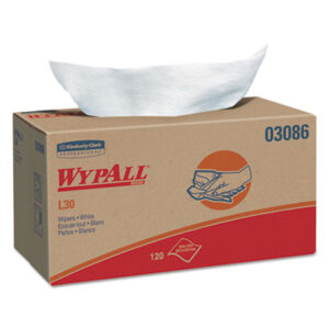 WYPALL L30 Wipers; All-Purpose Wipers; Janitorial Supplies; Cleaning; Maintenance; Sanitation; Wipers; Sponges; Swabs; Cloths; Towelettes; Drying Materials; Jan/San