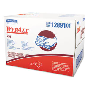 WYPALL X90 Wipers; All-Purpose Wipers; Janitorial; Cleaning; Maintenance; Sanitation; Wipers; Sponges; Swabs; Cloths; Towelettes; Drying Materials; Jan/San