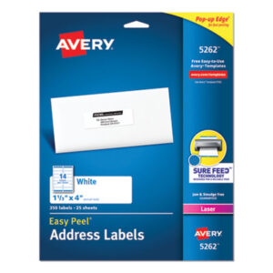 Address; Address Labels; Label; Labels; Laser; Laser Printer; Laser Printer Labels; Mailing; Smooth Feed Sheets; White; Identifications; Classifications; Stickers; Shipping; Receiving; Mailrooms; AVERY