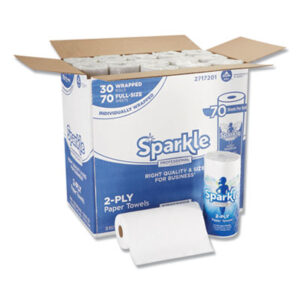 GEORGIA-PACIFIC; SPARKLE; Janitorial Supplies; Kitchen Supplies; Paper Goods/Dispensers; Paper Towel; Towels; Sponges; Swabs; Cloths; Towelettes; Drying Materials; Jan/San; Janitorial; Maintenance; Cleaning; GEP2717201CT