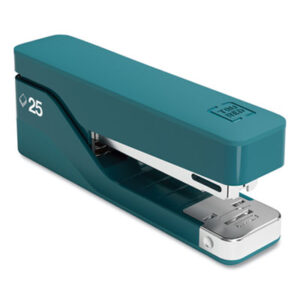 (TUD24418165)TUD 24418165 – Desktop Aluminum Stapler, 25-Sheet Capacity, Teal by TRU RED (1/EA)