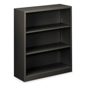 Office Furniture; Book; Book Shelf; Book Shelves; Bookcase; Bookcases; Charcoal; Furniture; Metal; Shelf; Three-Shelf; Racks; Ledges; Trestles; Books; Adjustable shelves; HON